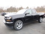 2017 Black Chevrolet Silverado 1500 Custom Double Cab 4x4 #119338901