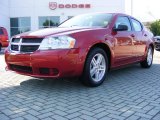 2008 Inferno Red Crystal Pearl Dodge Avenger SXT #11892343
