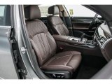 2017 BMW 7 Series 740i Sedan Mocha Interior