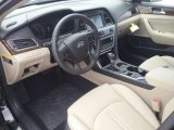 2017 Hyundai Sonata Limited Hybrid Beige Interior
