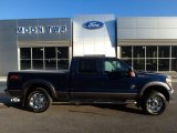 2012 Dark Blue Pearl Metallic Ford F250 Super Duty Lariat Crew Cab 4x4 #119408249