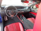 2017 Lexus GS F Circuit Red Interior