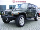 2008 Jeep Green Metallic Jeep Wrangler Unlimited Sahara #11892317