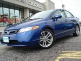 2007 Fiji Blue Metallic Honda Civic Si Sedan #11883953