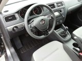 2017 Volkswagen Jetta S Black/Palladium Gray Interior