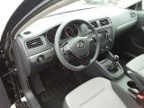 2017 Volkswagen Jetta S Black/Palladium Gray Interior