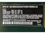 2017 Hardtop Color Code for British Racing Green II Metallic - Color Code: B22