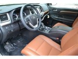2017 Toyota Highlander Hybrid Limited AWD Saddle Tan Interior