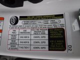 2016 Subaru WRX STI Limited Info Tag