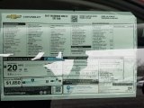2017 Chevrolet Colorado LT Extended Cab Window Sticker