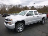 2017 Silver Ice Metallic Chevrolet Silverado 1500 Custom Double Cab 4x4 #119603069