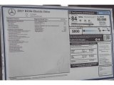 2017 Mercedes-Benz B 250e Window Sticker