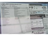 2017 Mercedes-Benz GLE 350 4Matic Window Sticker