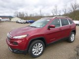 2017 Deep Cherry Red Crystal Pearl Jeep Cherokee Limited 4x4 #119603512