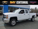 2017 Summit White Chevrolet Silverado 2500HD Work Truck Double Cab 4x4 #119603986