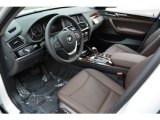 2017 BMW X3 xDrive28i Mocha w/Orange contrast stitching Interior