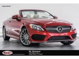2017 designo Cardinal Red Metallic Mercedes-Benz C 300 Cabriolet #119719541
