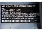 2017 5 Series Color Code for Bluestone Metallic - Color Code: C2Y