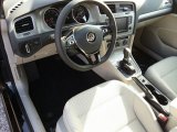 2017 Volkswagen Golf 4 Door 1.8T S Beige Interior