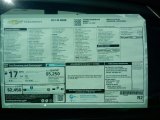 2017 Chevrolet SS Sedan Window Sticker