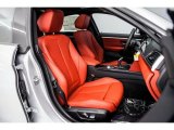 2018 BMW 4 Series 430i Gran Coupe Coral Red Interior