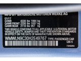 2017 Clubman Color Code for Digital Blue Metallic - Color Code: C2B