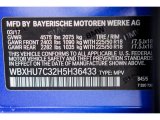 2017 X1 Color Code for Estoril Blue Metallic - Color Code: B45
