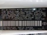 2017 Prius c Color Code for Moonglow - Color Code: 082