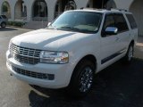 2008 White Suede Metallic Lincoln Navigator Luxury #11981749