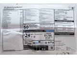 2017 BMW X3 sDrive28i Window Sticker