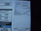 2017 Audi A8 L 3.0T quattro Window Sticker