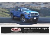 2017 Blazing Blue Pearl Toyota Tacoma TRD Off Road Double Cab 4x4 #120350329