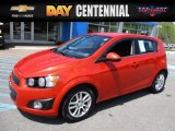 2013 Inferno Orange Metallic Chevrolet Sonic LT Hatch #120377405