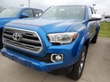 2017 Blazing Blue Pearl Toyota Tacoma Limited Double Cab 4x4 #120423083