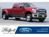 Ruby Red Metallic Ford F350 Super Duty in 2016