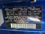2017 Veloster Color Code for Pacific Blue - Color Code: ZD6