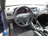 2017 Hyundai Veloster Turbo Silver/Black Interior