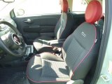2017 Fiat 500c Pop Nero (Black) Interior