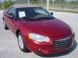 2004 Inferno Red Pearl Chrysler Sebring Touring Convertible #12030438