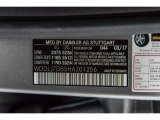2017 CLS Color Code for designo Magno Alanite Grey (Matte) - Color Code: 044
