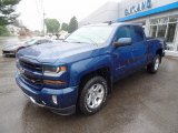 2017 Deep Ocean Blue Metallic Chevrolet Silverado 1500 LT Double Cab 4x4 #120609124