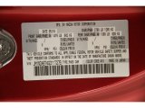 2016 MX-5 Miata Color Code for Soul Red Metallic - Color Code: 41V