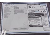 2018 Mercedes-Benz CLA 250 Coupe Window Sticker