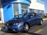 2008 Atomic Blue Metallic Honda Civic LX Coupe #12032272