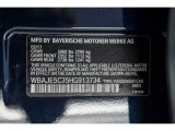 2017 5 Series Color Code for Imperial Blue Metallic - Color Code: A89
