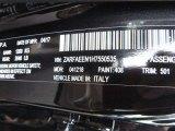 2017 Giulia Color Code for Vulcano Black Metallic - Color Code: 408