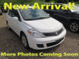 2011 Fresh Powder White Nissan Versa 1.8 S Sedan #120738651