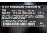 2017 X6 Color Code for Jet Black - Color Code: 668