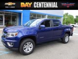 2017 Laser Blue Metallic Chevrolet Colorado LT Crew Cab 4x4 #120749290