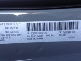 2017 Charger Color Code for Destroyer Grey - Color Code: PDM